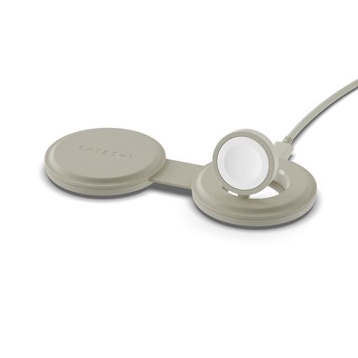 Бездротовий зарядний пристрій Satechi OntheGo 2-in-1 Wireless Charger Sand (ST-QTG21W)
