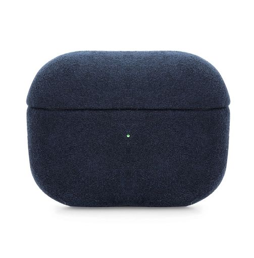 Чохол Alcantara Case for Apple for AirPods 4 з карабіном (dark blue)