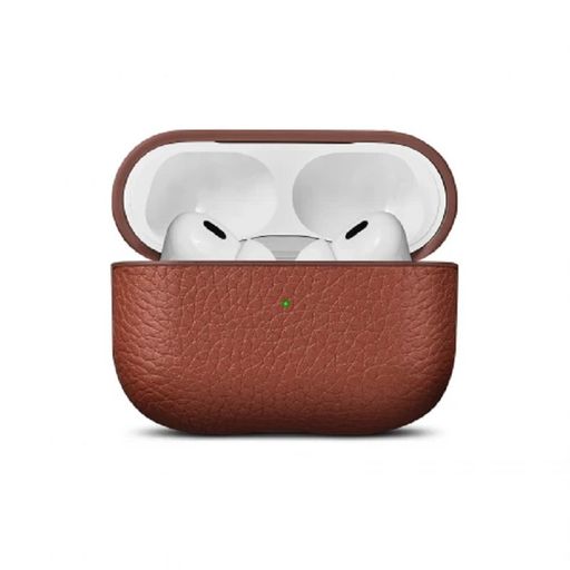 Чохол Leather Croco AirPods 4 (brown)