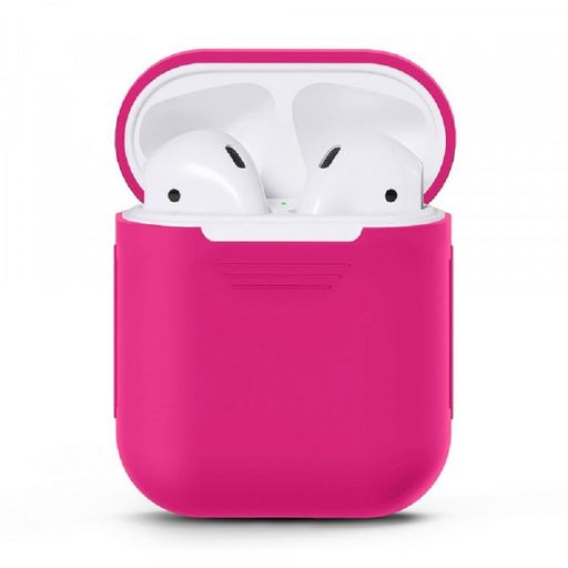 Чохол Silicone case Full AirPods 1/2 elektric pink
