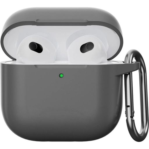 Чохол для AirPods 4 Case (з карабіном), Advanced ash