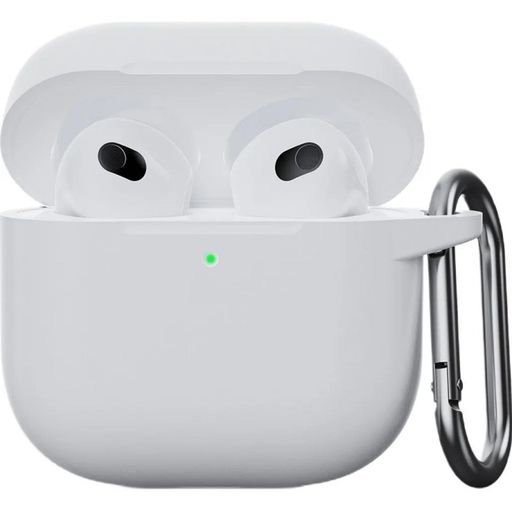 Чохол для AirPods 5 / AirPods 4 Case (з карабіном), White