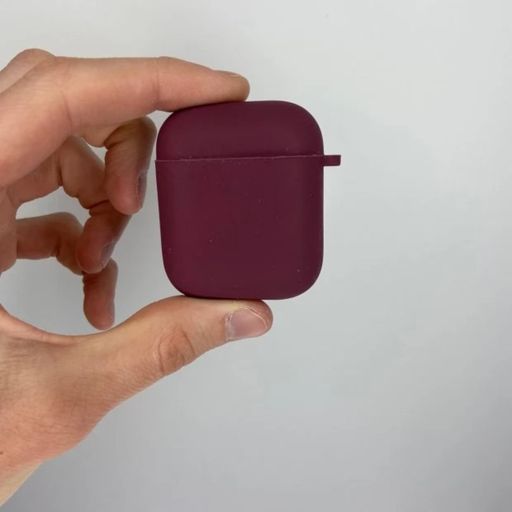 Чохол Silicone case Full AirPods 1/2 marsala