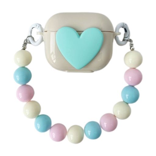 Чохол Moments Lovely для AirPods 3 Biege/Sea Blue