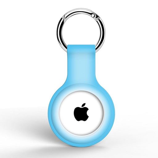 Чохол для AirTag Silicone Key Ring, Fluorescent Blue