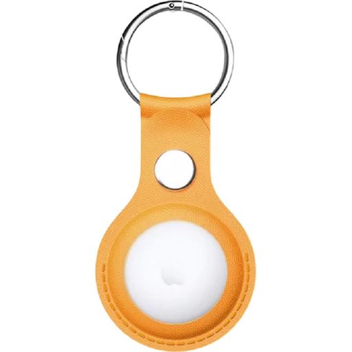 Чохол для AirTag Leather Key Ring, Yellow