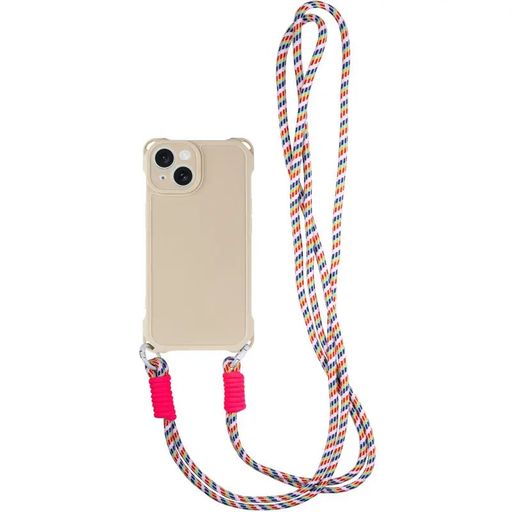 Чохол TPU CrossBody with straps для Apple iPhone 13 (6.1") (Antique White)