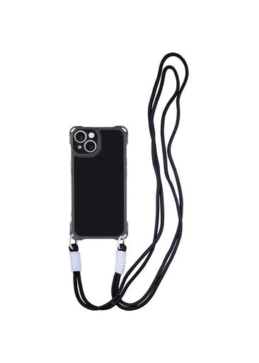 Чохол TPU CrossBody with straps для Apple iPhone 13 (6.1") (Black)
