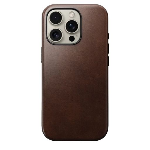 Чехол Nomad Modern Leather Case Rustic Brown Horween for iPhone 16 Pro (NM01858485)