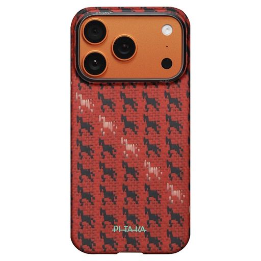 Чохол Pitaka Edge Ultra-Slim Case Happiness Rides Maroon for iPhone 17 Pro (HR1708P)