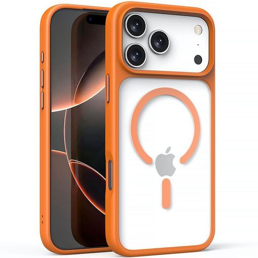 Чохол TPU+PC Metal Buttons with MagSafe iPhone 17 Pro Max (6.9") (Помаранчевий / Orange)