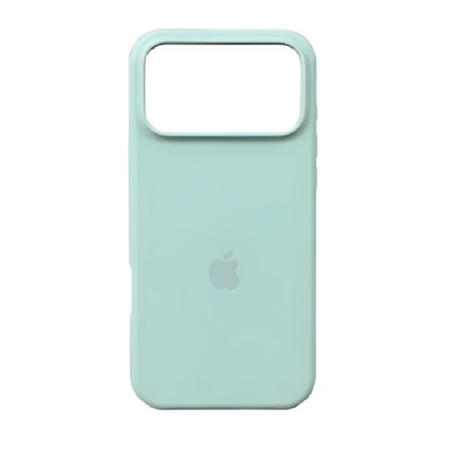 Чохол Silicone Case with MagSafe + Button iPhone 17 Pro Aquamarine