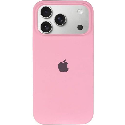 Чохол Silicone Case with MagSafe + Button iPhone 17 Pro Light Pink