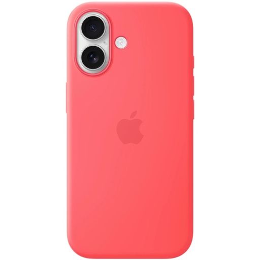 Чохол Silicone Case with MagSafe + Button iPhone 17 Bright Guava