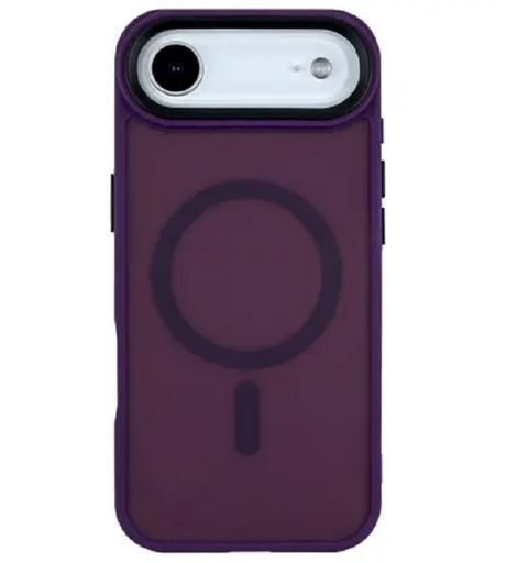 Чохол TPU+PC Metal Buttons with MagSafe iPhone 17 Air (6.5") (Темно-фіолетовий / Dark Purple)