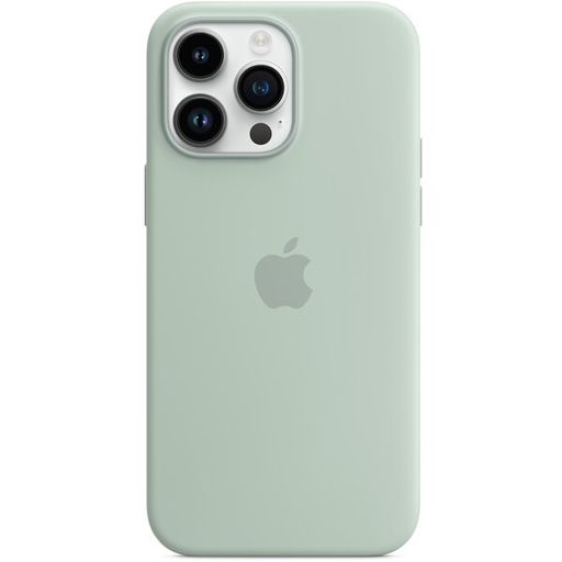 Чохол Apple silicone Case with MagSafe 14 Pro Max Succulent