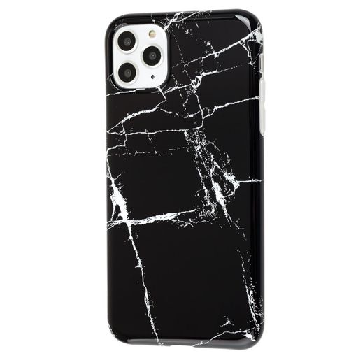 Чохол для iPhone 11 Pro Max Design Mramor Glossy чорний