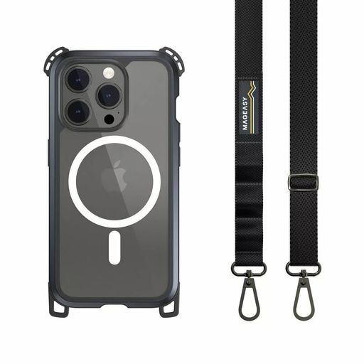 Чохол-накладка Switcheasy Odyssey Ultra M Metal Black For iPhone 15 Pro Max (MPH57P162EC23)