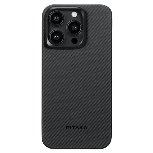 Чохол Pitaka MagEZ Case 4 Twill 600D Black/Grey for iPhone 15 Pro Max (KI1501PMA)