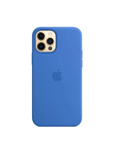 Чехол silicone Case iPhone 12/12 Pro Lake Blue(Capri Blue)