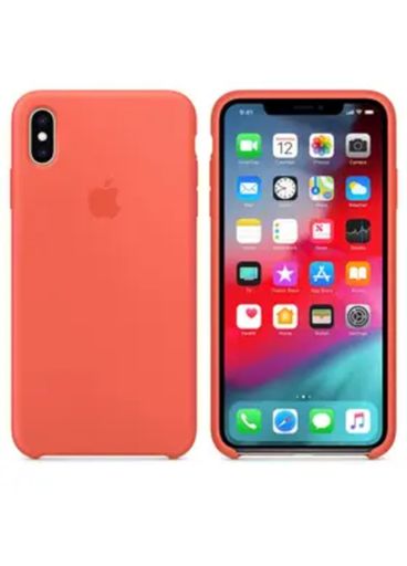 Чехол  Silicone Case iphone XS MAX  nectarine