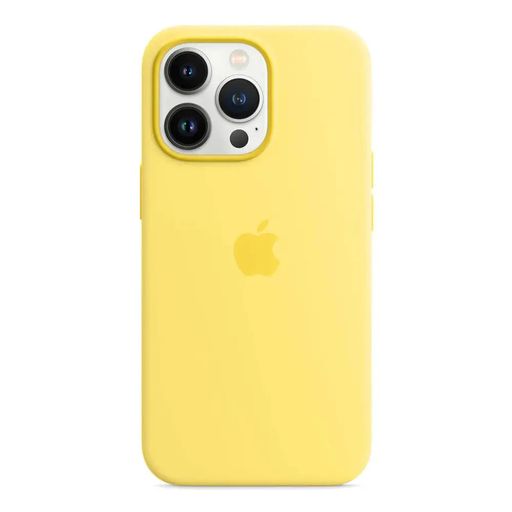 Чохол silicone Case with magsafe 13 Pro Max Lemon Zest