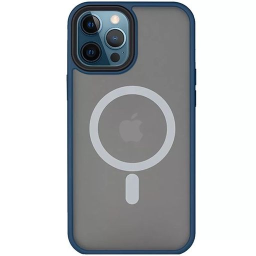 Чохол TPU+PC Metal Buttons with MagSafe 14 Pro (6.1") - blue