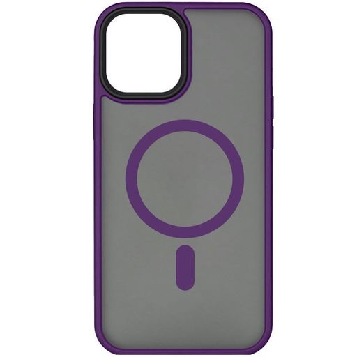 Чехол TPU+PC Metal Buttons with MagSafe iPhone 15 (6.1) - purple