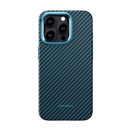 Pitaka MagEZ Case Pro 4 Twill 1500D Black/Blue for iPhone 15 Pro Max (KI1508PMPA)