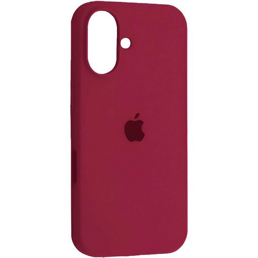 Чохол Silicone Case Full Protective (AA) для Apple iPhone 16 (6.1") (Бордовий / Maroon)