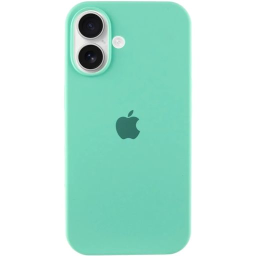 Чохол Silicone Case Full Protective (AA) для Apple iPhone 16 Plus (6.7") (Бірюзовий / Marine Green)