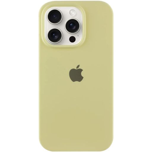 Чохол Silicone Case Full Protective (AA) для Apple iPhone 16 Pro Max (6.9") (Жовтий / Mellow Yellow)