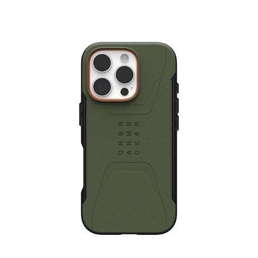 Чехол UAG для iPhone 16 Pro, Civilian Magsafe, Olive Drab (114444117272)