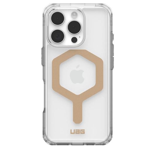 Чехол UAG для iPhone 16 Pro, Plyo Magsafe, Ice/Gold (114480114381)