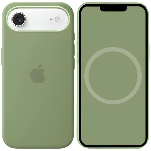 Чохол Silicone Case with MagSafe iPhone 17 Air light moss