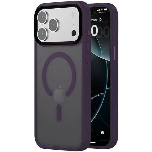 Чохол TPU+PC Metal Buttons with MagSafe iPhone 17 Pro Max (6.9") (Темно-фіолетовий / Dark Purple)
