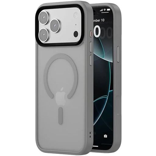 Чохол TPU+PC Metal Buttons with MagSafe iPhone 17 Pro Max (6.9") (Сірий / Grey)
