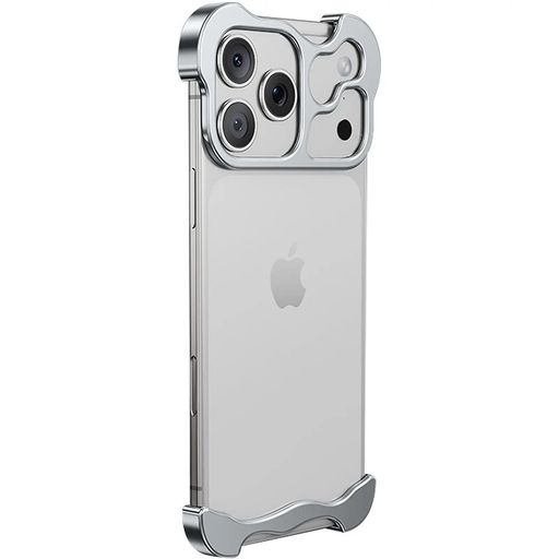 Чохол Minimalist Metal Bumper для Apple iPhone 17 Pro Max (6.9") (Silver)