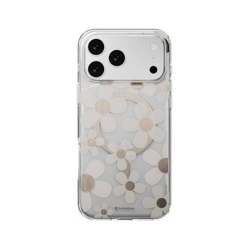 Чохол SwitchEasy Fleur M 3D Pattern Case with MagSafe for iPhone 17 Pro Max/ 18 Pro Max, Golden Grey