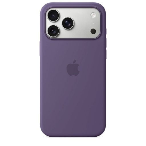Чохол Silicone Case with MagSafe + Button iPhone 17 Pro Purple Fog