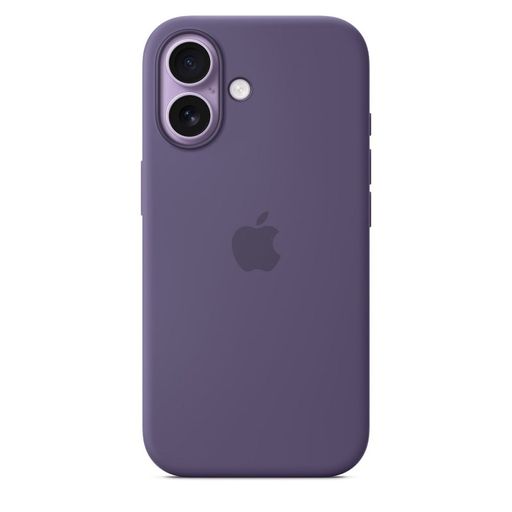 Чохол Silicone Case with MagSafe + Button iPhone 17 Purple Fog