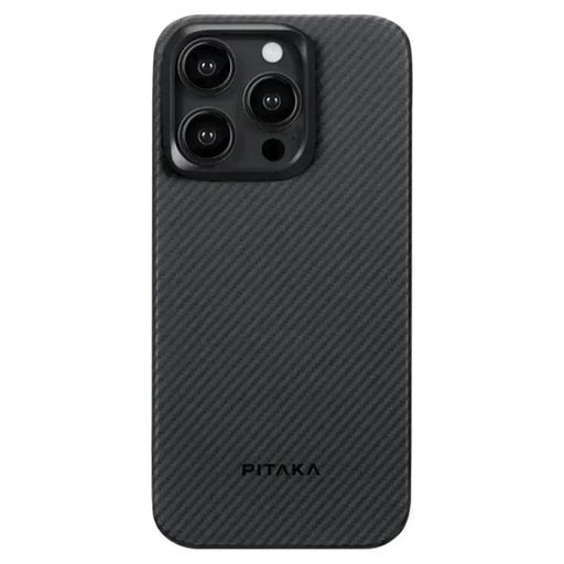 Чехол Pitaka MagEZ Case 4 Twill 600D Black/Grey for iPhone 15 Pro (KI1501PA)