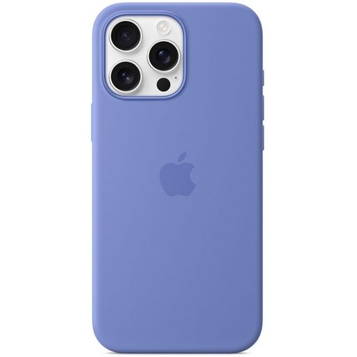 Чохол Silicone Case with MagSafe + Button iPhone 16 Pro Max Periwinkle