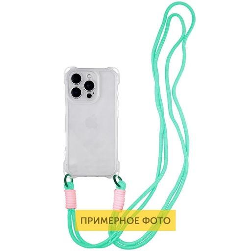 Чохол TPU CrossBody with straps для Apple iPhone 16e (6.1") (Transparent)