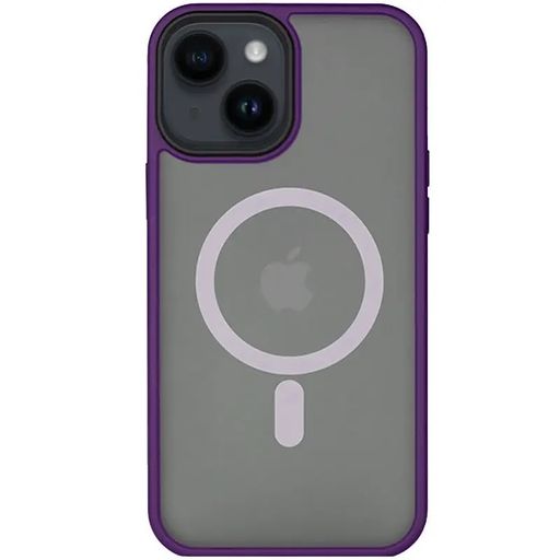 Чехол TPU+PC Metal Buttons with MagSafe iPhone 14 Plus (6.7") - purple