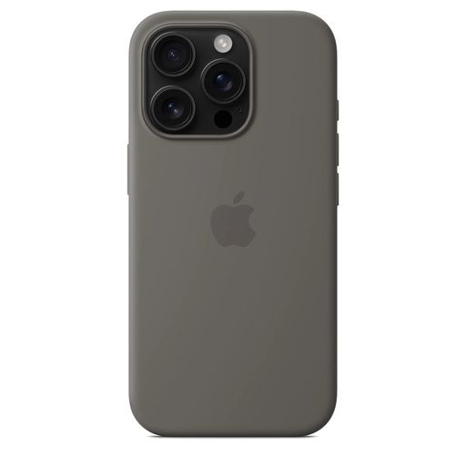 Чохол Silicone Case with MagSafe + Button iPhone 16 Pro Stone Gray copi
