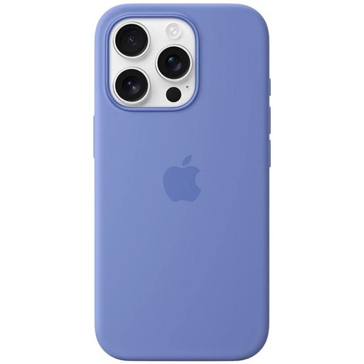 Чехол Silicone Case with MagSafe + Button iPhone 16 Pro Periwinkle copi