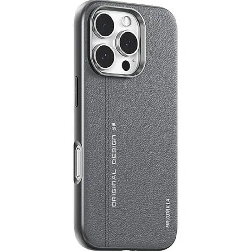 Чохол Blueo Premium Leather Case for iPhone 16 Pro Max Grey