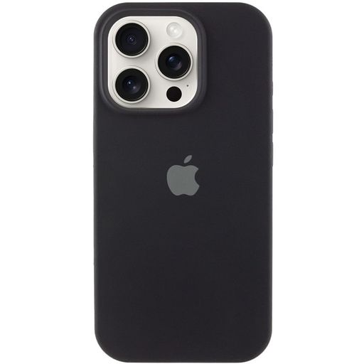Чохол Silicone Case Open Camera iPhone 15 Pro, #18, Black