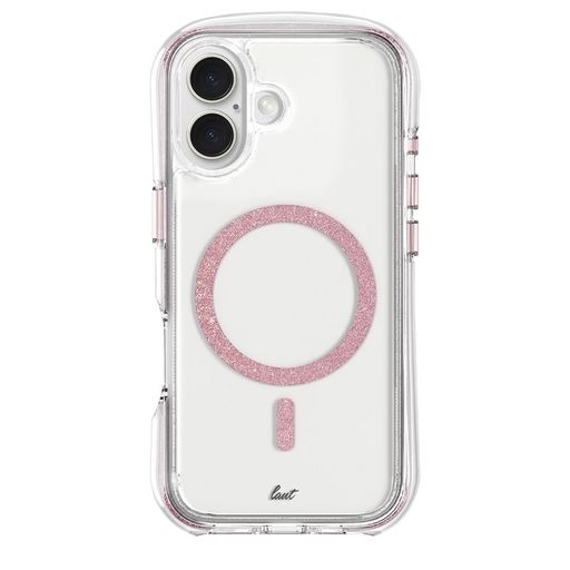 Чохол-накладка LAUT AERO SPARKLE with MagSafe for iPhone 16 Plus Crystal Pink (L_IP24C_AS_P)